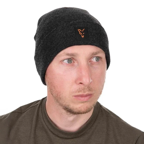 Fox Collection Beanie - Black/Orange