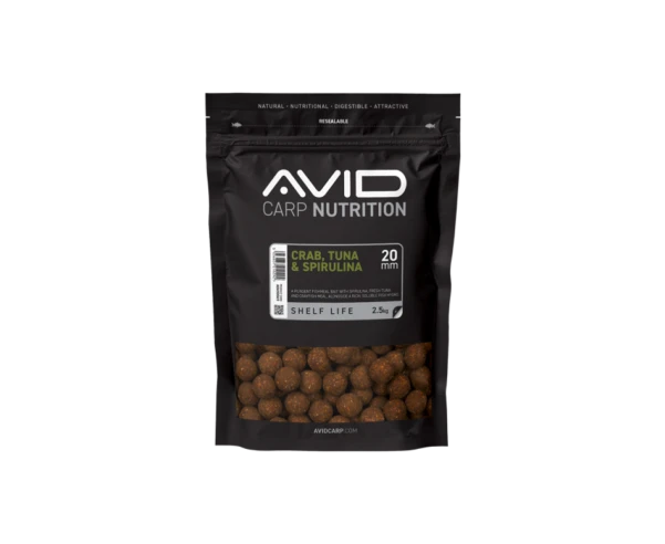 Avid Carp Crab, Tuna & Spirulina Boilies  20mm / 2,5 kg