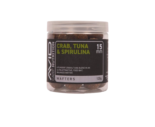 Avid Carp Crab, Tuna & Spirulina Wafter 15mm