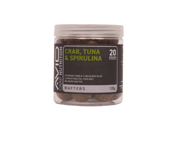 Avid Carp Crab, Tuna & Spirulina Wafter 20mm