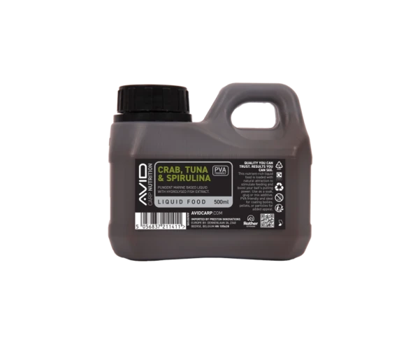 Avid Carp Crab, Tuna & Spirulina Liquid Food  500ml