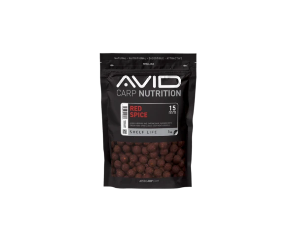 Avid Carp Red Spice Boilies 15mm / 1kg