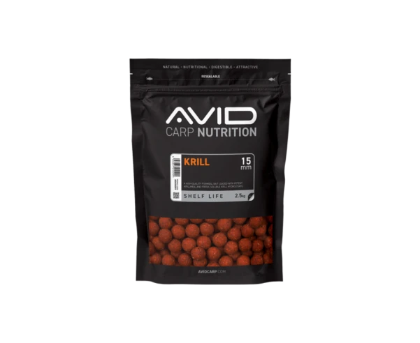 Avid Carp Nutrition Krill Boilies 15mm / 2,5kg