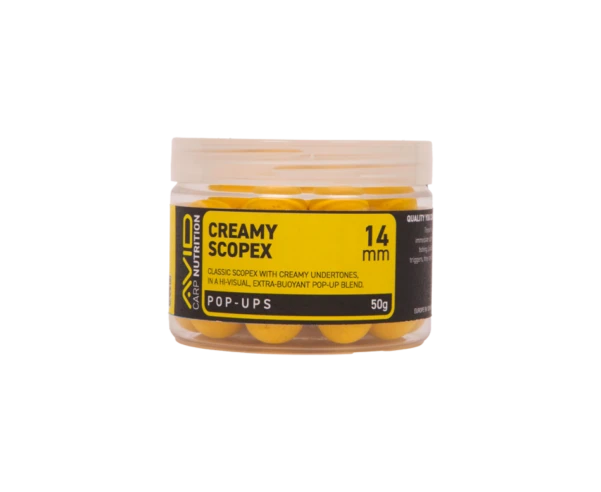 Avid Carp Creamy Scopex Pop-Up  Yellow 14mm