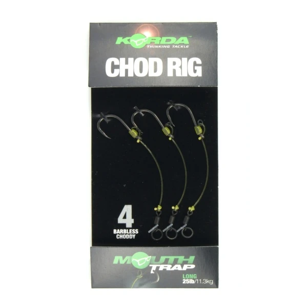 Korda Chod Rig - Long (Barbless) 4 Long (bezzadziorowy)