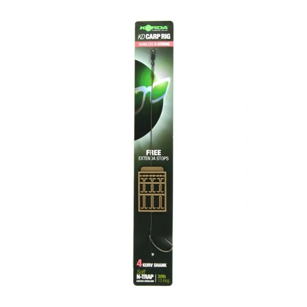 Korda N-Trap KD Rig Kurv II X-Strong (Barbless)  4 (bezzadziorowy)