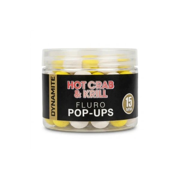DynamiteBaits Fluro Hot Crab & Krill Pop - Up 15 mm
