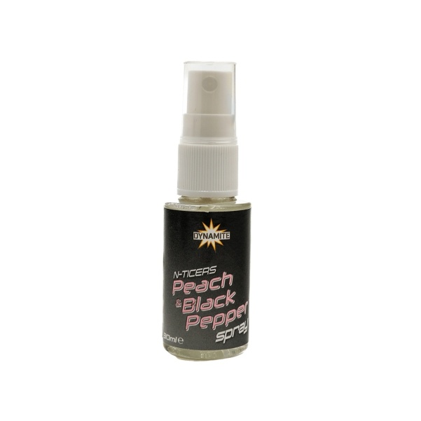 Dynamite Baits N-Ticers Peach & Black Pepper Spray