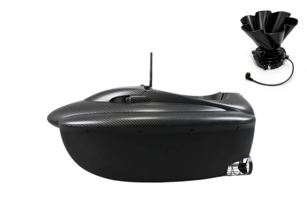 Viking Boat RS Mini PRO Carbon - (Echosonda All in One su pultu + Masalų barstytuvas) Carbon