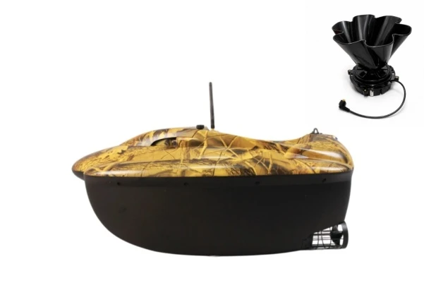 Viking Boat RS Mini PRO CAMO - (Echosonda All in One su pultu + Masalų barstytuvas) CAMO