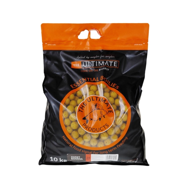 UltimateProducts Essential Boilies - Sweet Banana 24mm / 10kg UltimateProducts Essential Boilies - Sweet Banana 24mm / 10kg