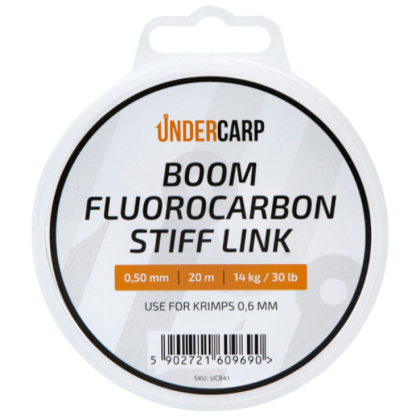UnderCarp Boom Fluorocarbon Stiff Link 0.50mm (30lb) / 20m