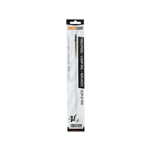 UnderCarp Slip D-rig  - Przypon karpiowy (bezzadziorowy) 6 (bezzadziorowy)