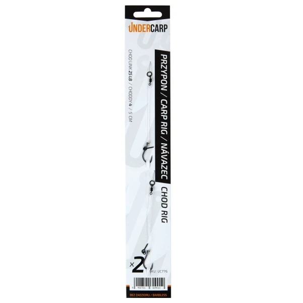 UnderCarp Chod Rig - Przypon karpiowy (bezzadziorowy) 4 (bezzadziorowy)