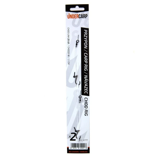 UnderCarp Chod Rig - Przypon karpiowy (bezzadziorowy) 6 (bezzadziorowy)