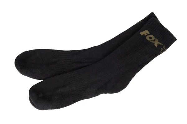 Fox Black Socks  6-9 UK / 40-43 EU