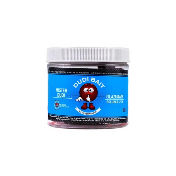 DUDI BAIT Mister Dudi Glazurate SOLUBLE Hookbaits 24mm DUDI BAIT Mister Dudi Glazurate SOLUBLE Hookbaits 24mm