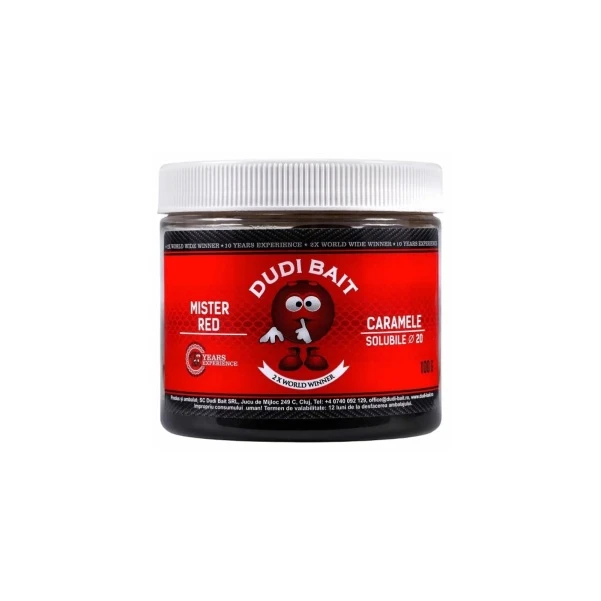 DUDI BAIT Mister Red Super Hot SOLUBLE Hookbaits 20mm