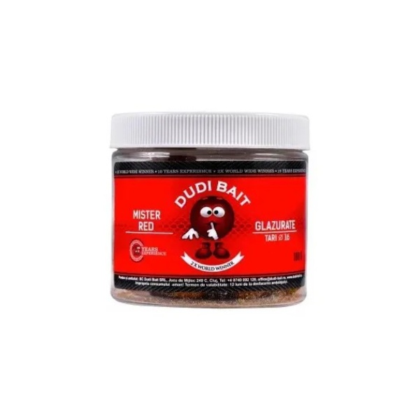 DUDI BAIT Mister Red Super Hot Glazurate TARI Hookbaits