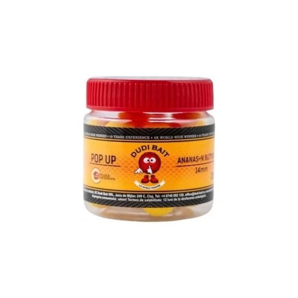 DUDI BAIT Ananas + N-Butyric Acid Pop Up 14mm