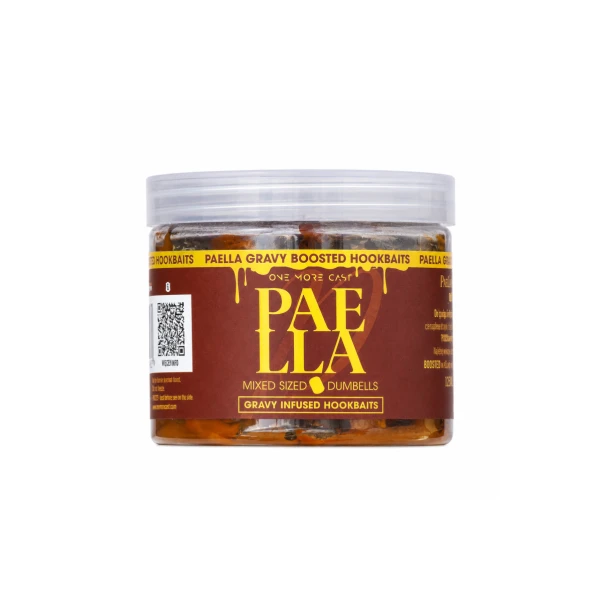 One More Cast Paella Gravy Infused Hardened Dumbells Mix 12x16 mm & 14x18 mm 12x16mm&14x18mm MIX