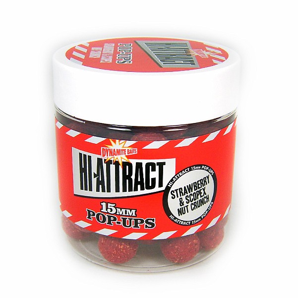 DynamiteBaits Pop-Ups Strawberry & Scopex Nut Crunchrozmiar 15 mm