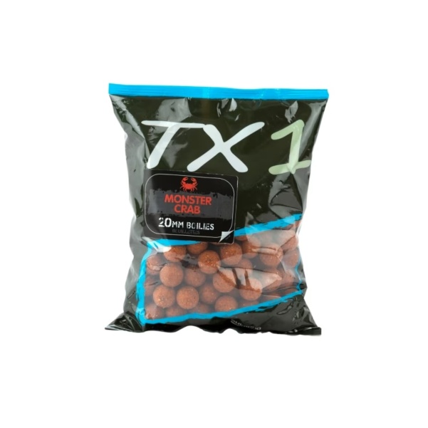 Shimano Tribal TX1 Boilies - Monster Crab - 1kg Shimano Tribal TX1 Boilies - Monster Crab - 1kg