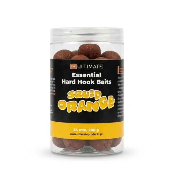 UltimateProducts Essential Hard Hookbaits - Squid Orange 24 mm