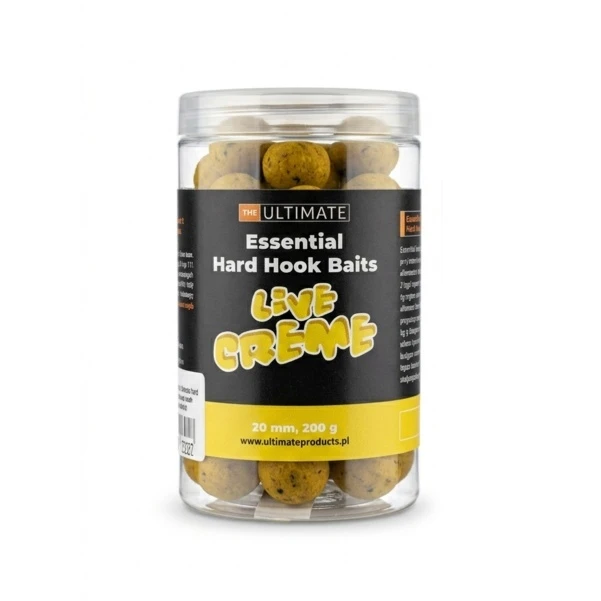 UltimateProducts Essential Hard Hookbaits - Live Creme 20 mm