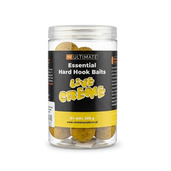 UltimateProducts Essential Hard Hookbaits - Live Creme 24 mm