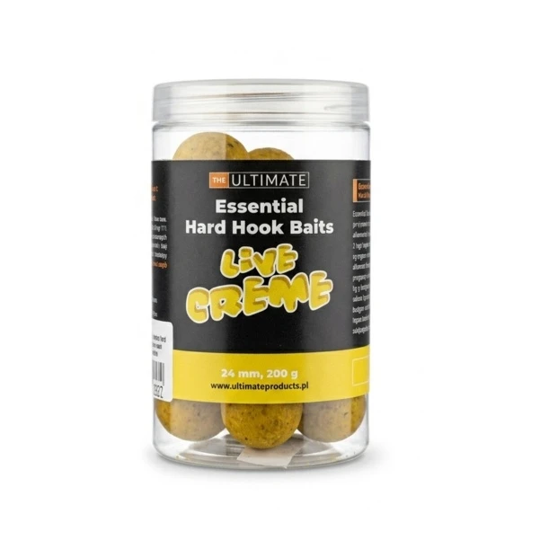 UltimateProducts Essential Hard Hookbaits - Live Creme 24 mm