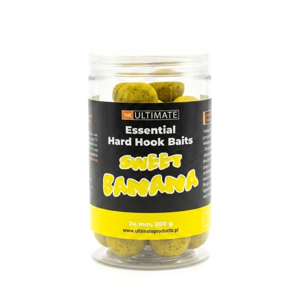 UltimateProducts Essential Hard Hookbaits - Sweet Banana 24 mm UltimateProducts Essential Hard Hookbaits - Sweet Banana 24 mm