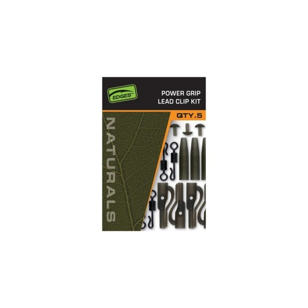 Fox Edges Naturals Power Grip Lead Clip Kit