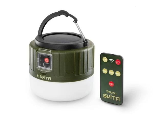 Delphin SVITA - Lámpara de camping con mando a distancia