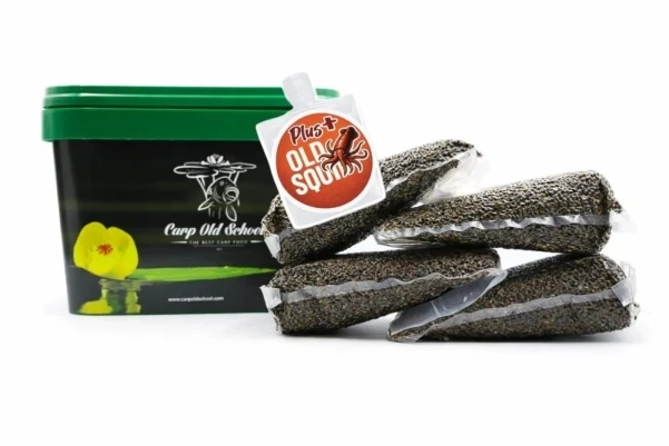 Carp Old School  - Konopie / Rzepik Natural 4 kg + zalewa OLD SQUID 4kg