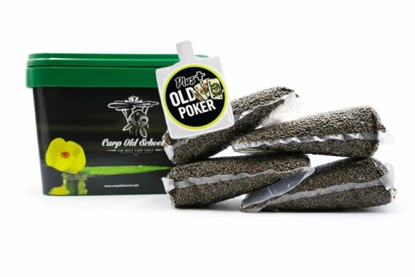 Carp Old School  - Konopiák / Rzepik Natural 4 kg + OLD POKER oldat