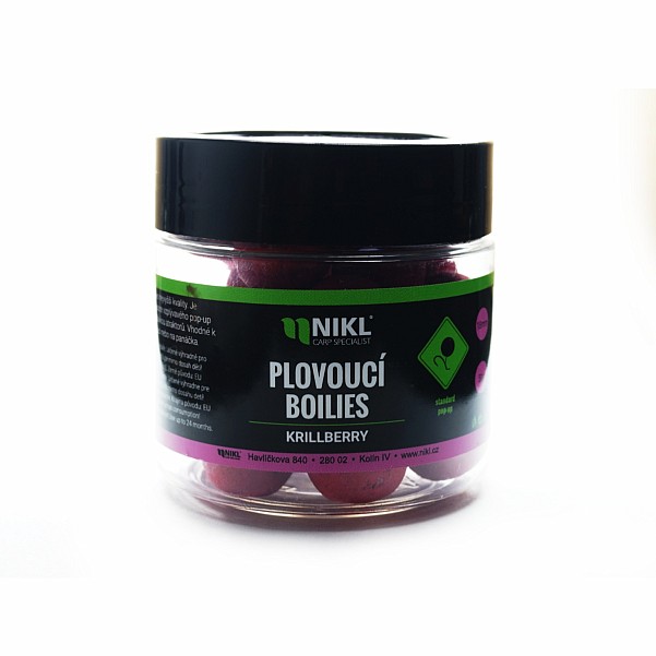 Karel Nikl Pop Up Boilies - KrillBerry taille 14 mm / 50g - MPN: 2087378 - EAN: 8592400987378