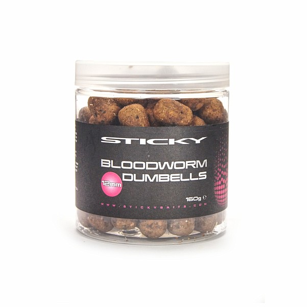StickyBaits Dumbells - Bloodwormsize 12 mm - MPN: BLD12 - EAN: 5060333110123