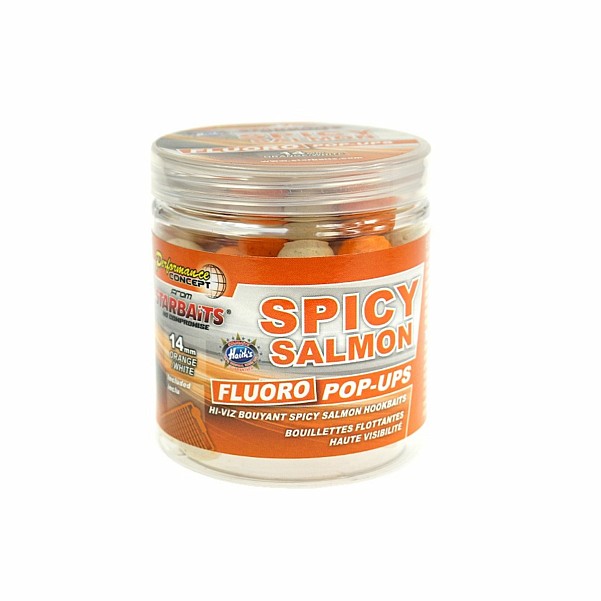 Starbaits Fluo Pop-Up - Spicy Salmonméret 14 mm - MPN: 31035 - EAN: 3297830310356