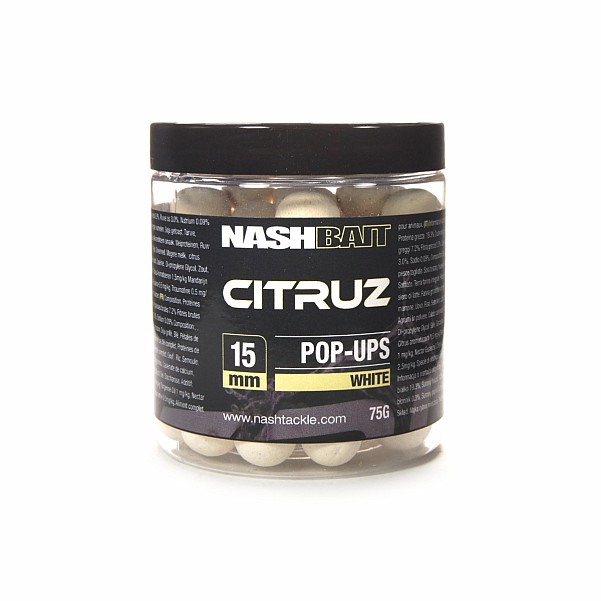 Nash Pop-up White - Citruzrozmiar 15 mm / 75g - MPN: B2151 - EAN: 5055108821519