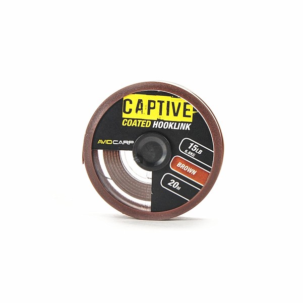 Avid Carp Captive Coated Hooklinktamaño 15lb marrón - MPN: AVCCH/B15 - EAN: 5055977401980