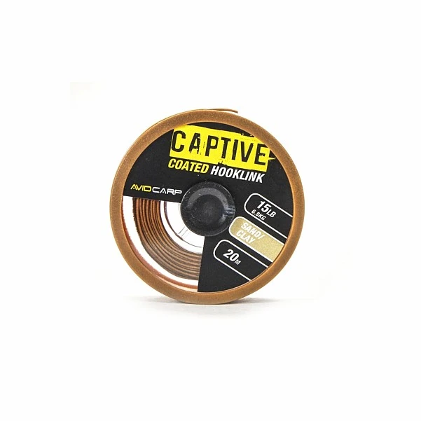 Avid Carp Captive Coated Hooklink 15lb sand/clay-piaskowy