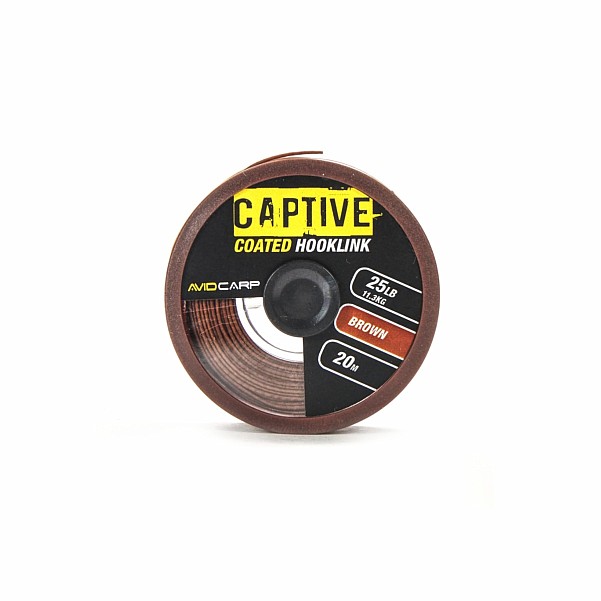 Avid Carp Captive Coated Hooklinkrozmiar 25lb brown-brązowy - MPN: AVCCH/B25 - EAN: 5055977401997
