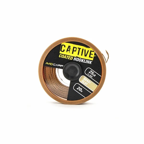 Avid Carp Captive Coated Hooklink 25lb sand/clay-piaskowy