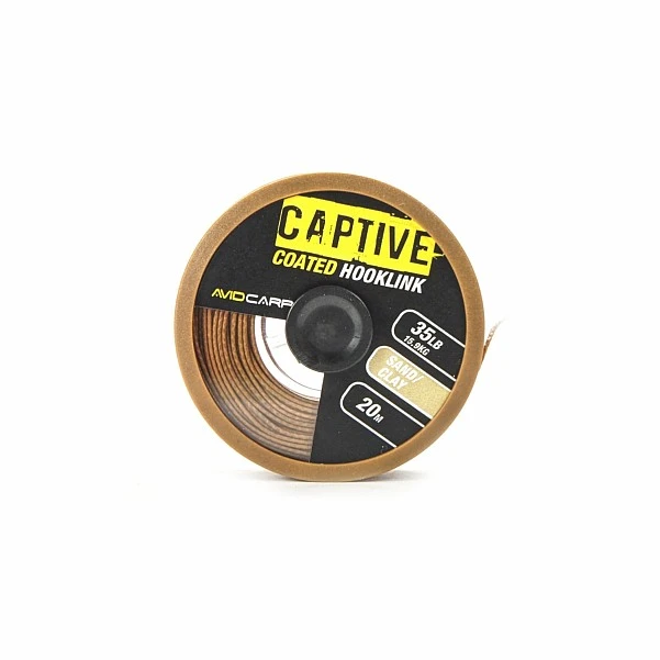 Avid Carp Captive Coated Hooklink 35lb sand/clay-piaskowy