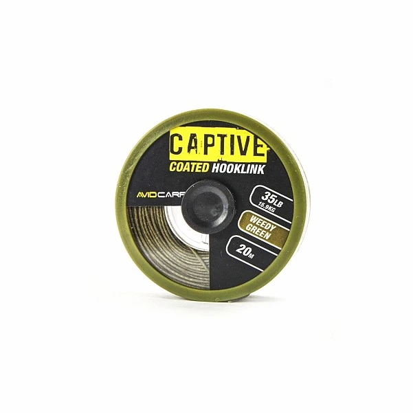 Avid Carp Captive Coated Hooklink 35lb weed/green-zielony