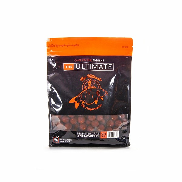 UltimateProducts Top Range Boilies - Monster Crab & Strawberrytaille 20 mm / 1 kg - EAN: 5903855430372