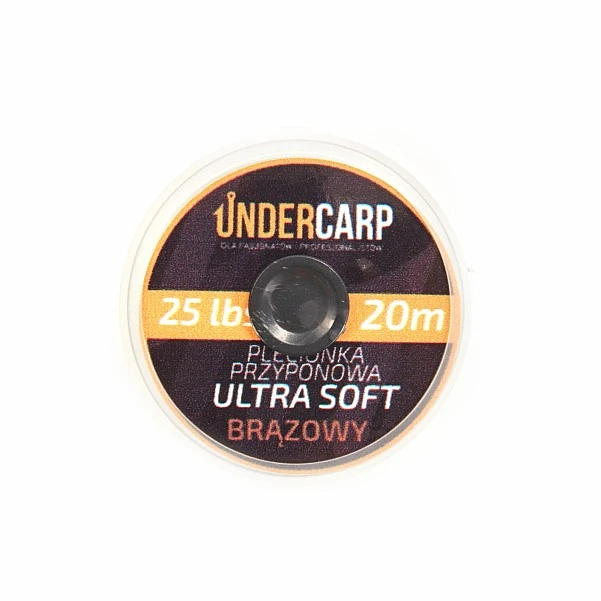 UnderCarp Ultra Soft - Plecionka Przyponowa 25lb / brązowy