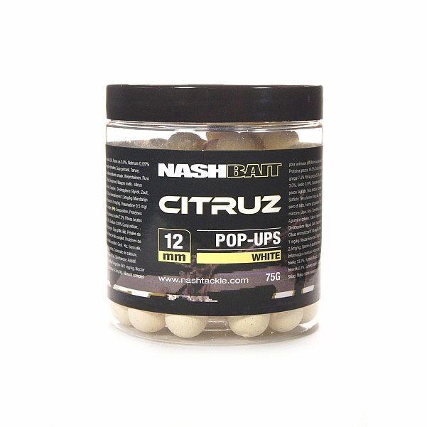 Nash Pop-up White - Citruzrozmiar 12 mm / 50g - MPN: B2149 - EAN: 5055108821496