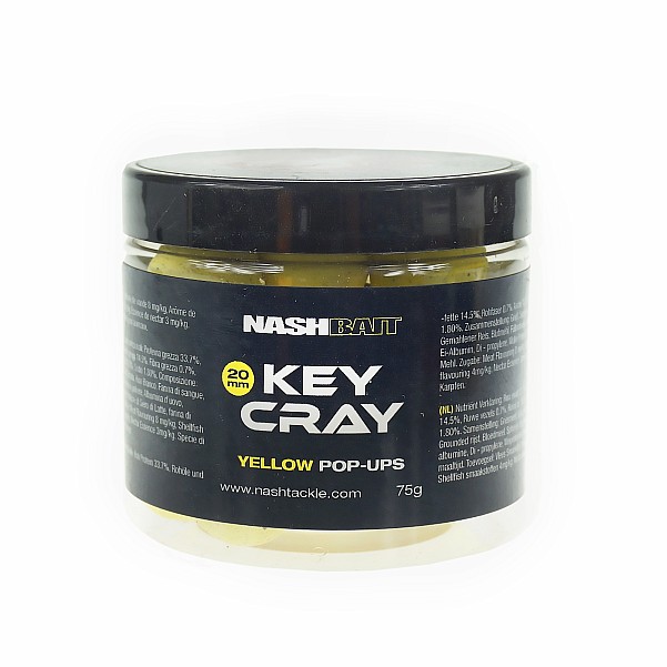 Nash Key Cray Pop Up Yellowsize 20 mm / 75g - MPN: B9942 - EAN: 5055108899426